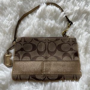 Coach Signature Wristlet Wallet